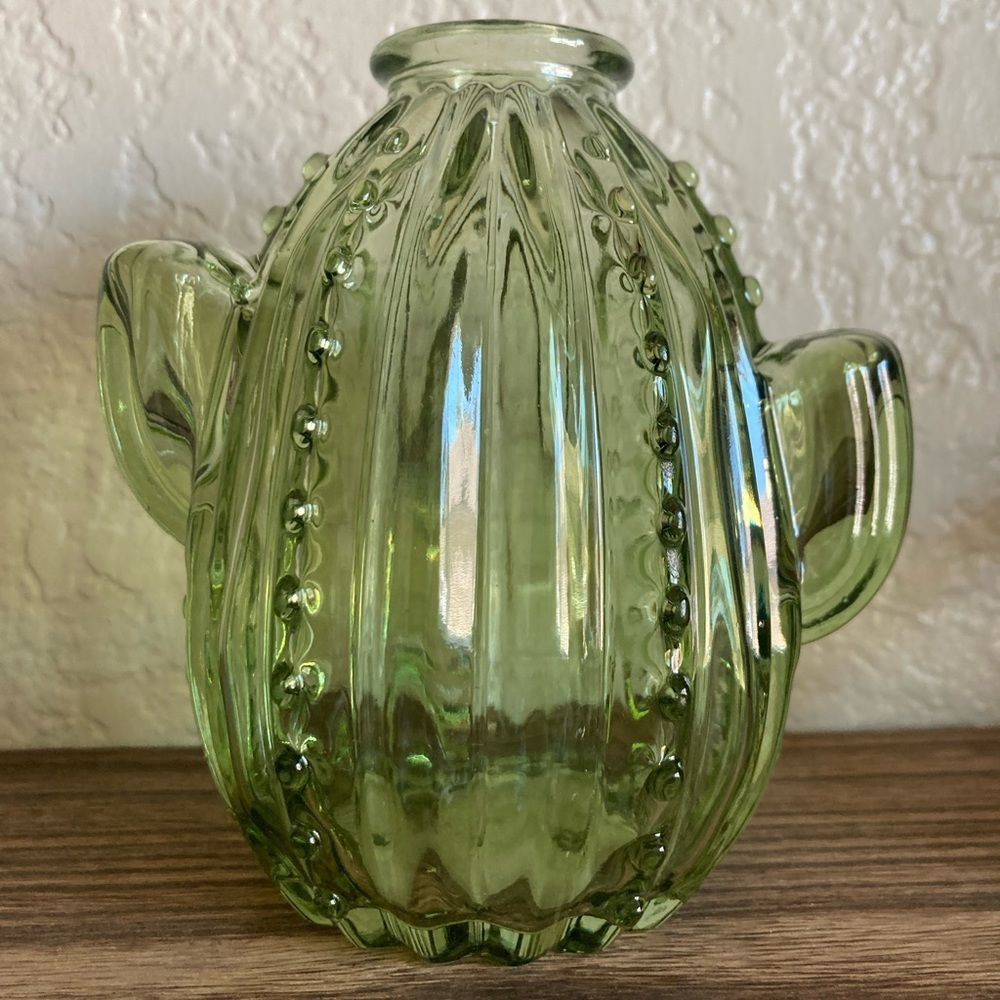 Target Bullseye 2023 Cactus 🌵 Green Glass Planter Vase Bundle Brand New - Picture 12 of 14